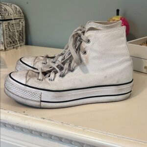 White Converse High-Top Sneakers